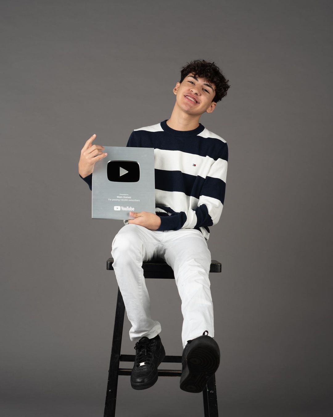 Marc Gomez has been awared by Youtube with Silver Play Button for reaching 100K Subscribers